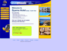 Tablet Screenshot of dyarnahotel.com